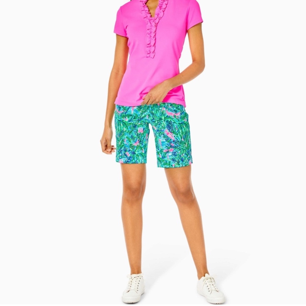 EUC Lilly Pulitzer Luxletic Reid UPF 50+ Size 16